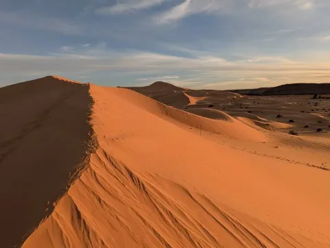 En direction de la frontière avec le Maroc
