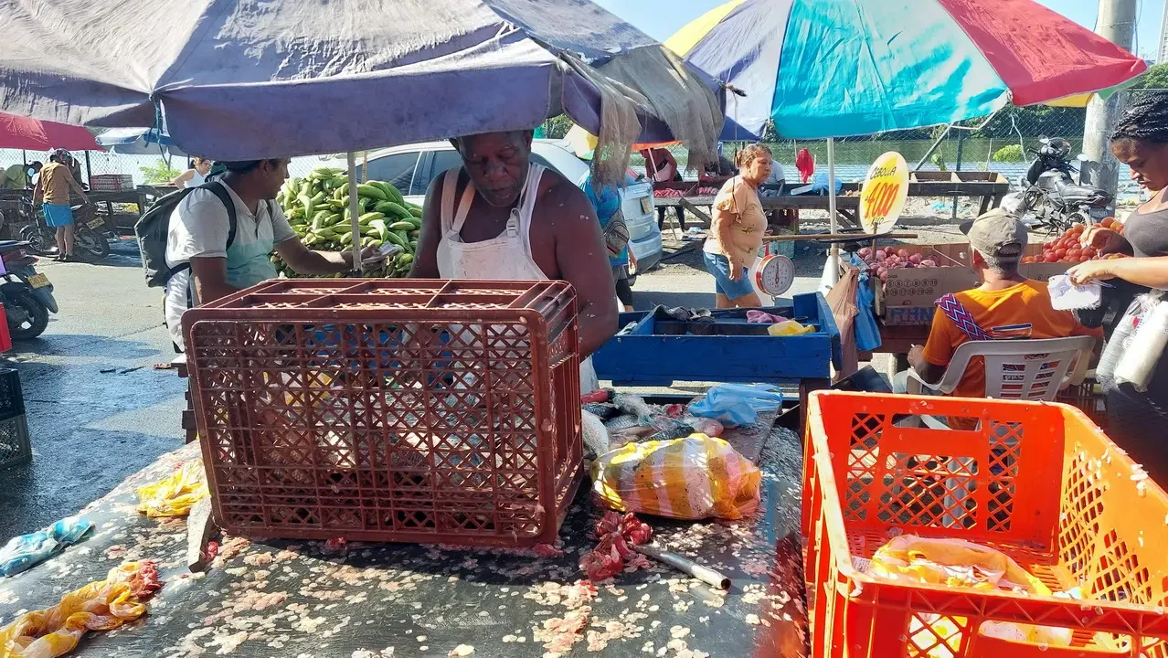 Mercato de Bazurto a Cartagena, Colombia.
