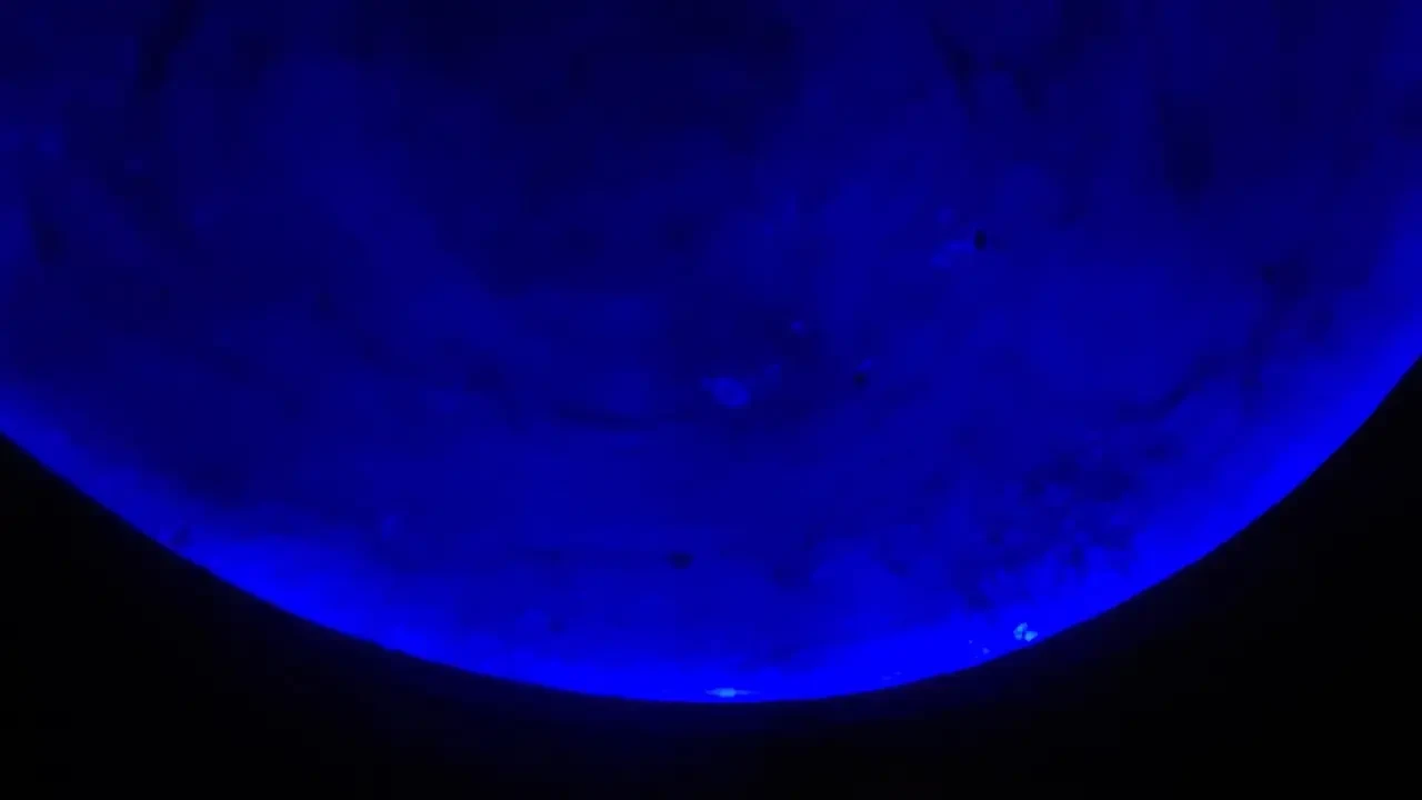 Vista aerea della cupola della Cattedrale del Sale a Zipaquirá, Colombia.