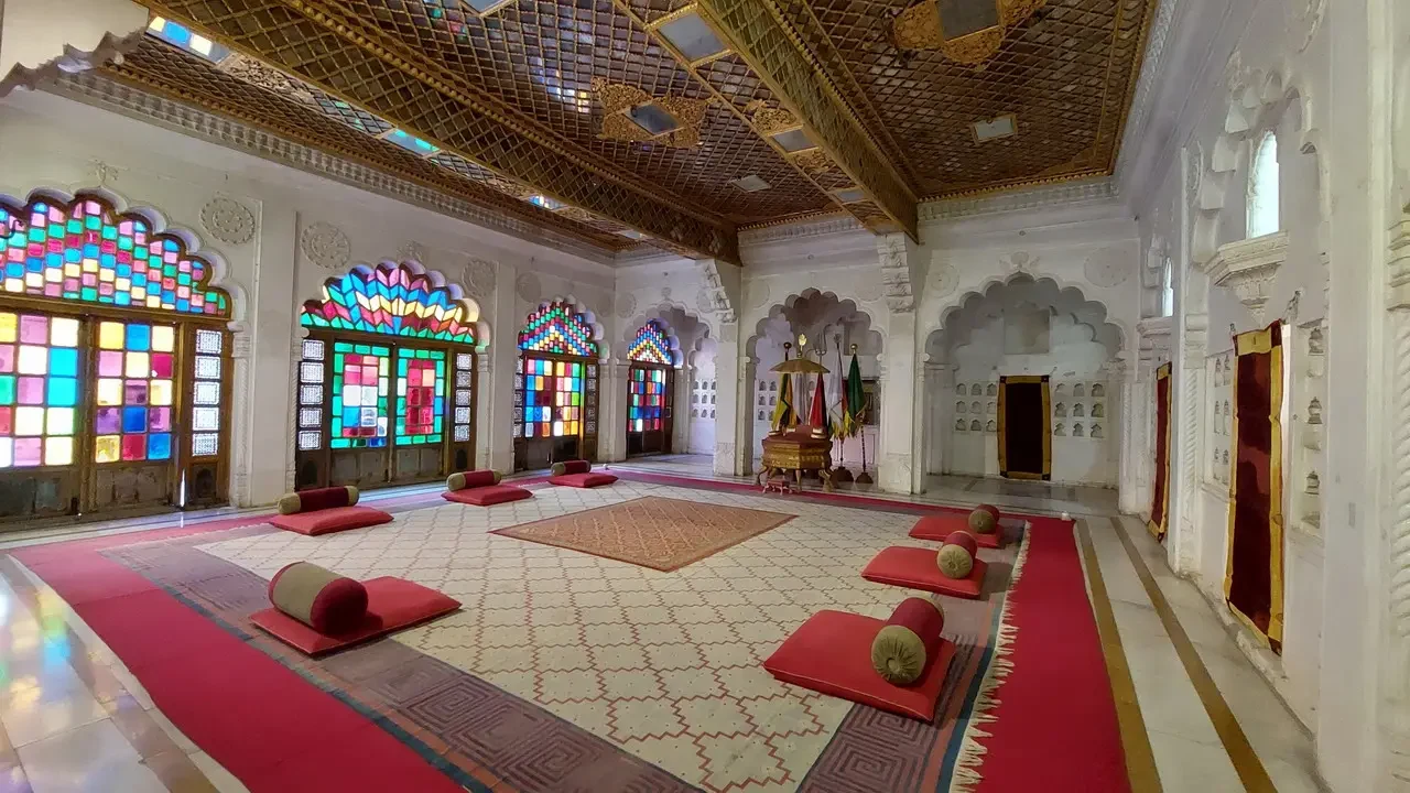 Interno del forte di Mehrangarh a Jodhpur in India.