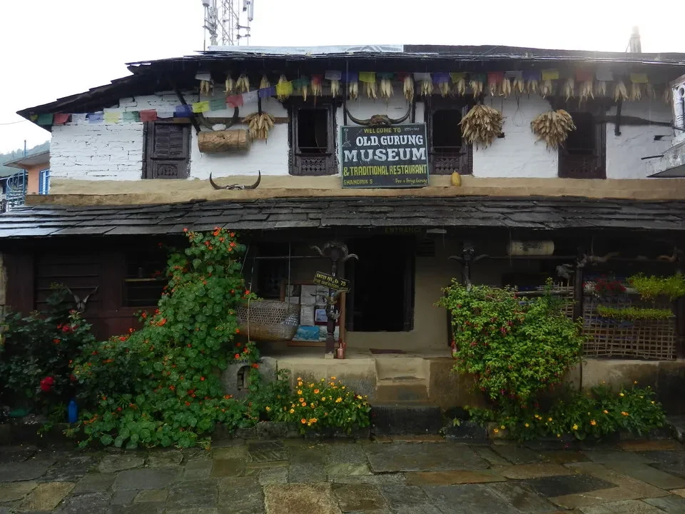 Vista esterna del museo di Ghandruk in Nepal.