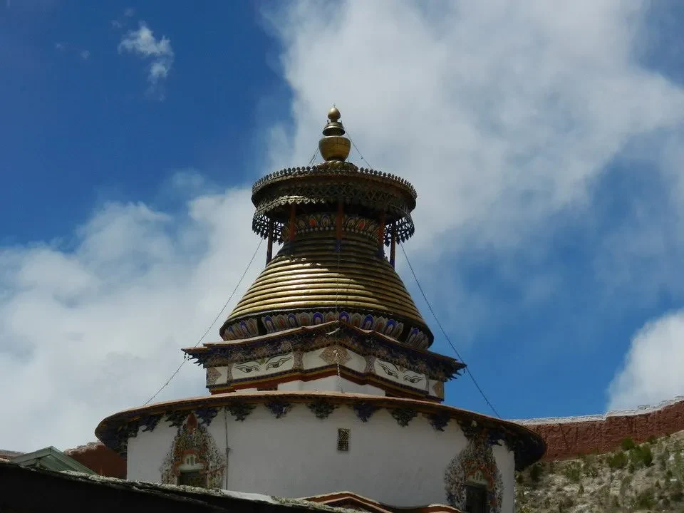 Monastero di Gyantse nel Nepal e Tibet.