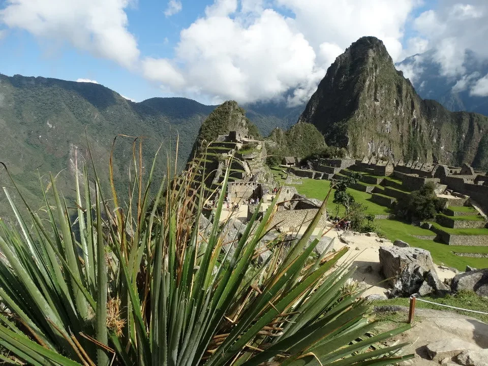 Le terrazze agricole Inca si estendono lungo le montagne in Perù e Bolivia.