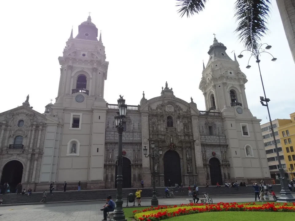 Facciata della Cattedrale di Lima in Perù e Bolivia.