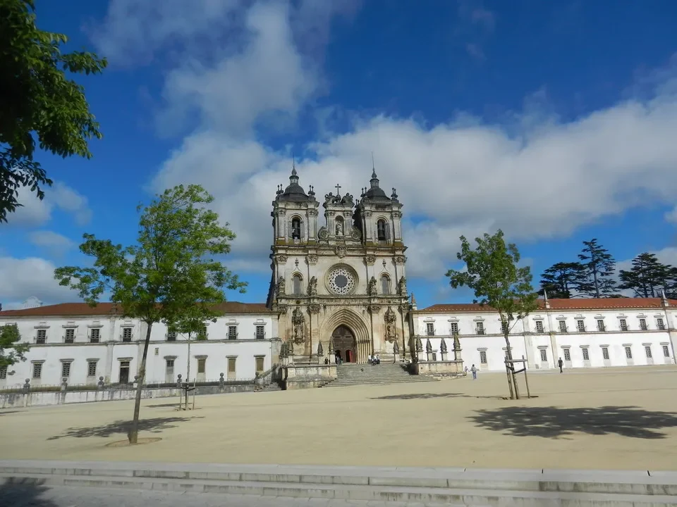Vista esterna del Mosteiro dell'Alcobaca a Portugal.