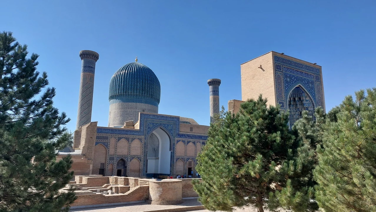 Il mausoleo di Gur-e-Amir a Samarcanda, Uzbekistan.